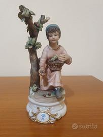 Statua porcellana Capodimonte firmata G. Scotto