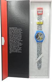 RARO Swatch Keith Haring Eclectic Mickey SUOZ336
