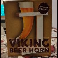 Bicchiere birra corno vichingo