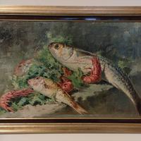 Dipinto olio di Roberto Carignani 1894-1975. 