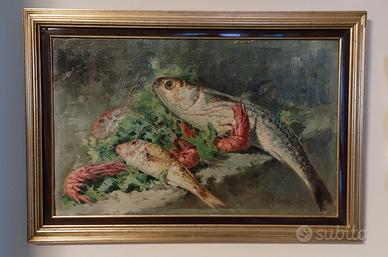 Dipinto olio di Roberto Carignani 1894-1975. 