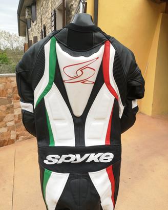 tuta moto 48 spyke come NUOVA intera in pelle
