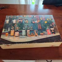 scatola cartone Martini bottiglie vintage 