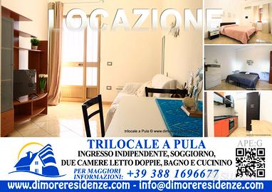 Trilocale arredato, transitorio 12 mesi