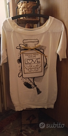 Maglia con scollo a barca