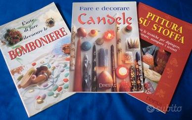 Fare e decorare candele, Bomboniere,Pittura stoffa