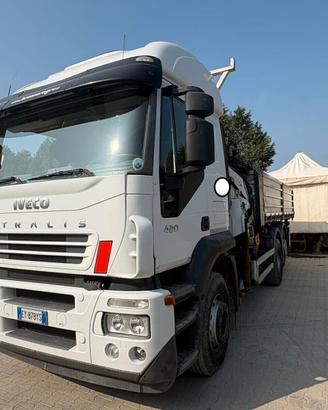 Iveco Magirus 420 Rib Trilat + Gru + Cestello