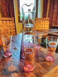 Brocca e bicchieri di murano