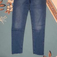 Jeans skinny blu lavaggio medio - Con elastico