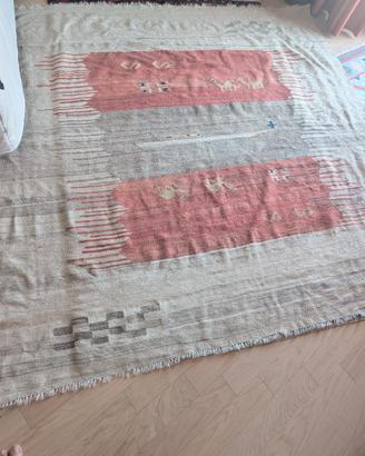 Tappeto Kilim etnico artigianale 200 x198