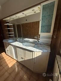 Mobile bagno doppio lavabo in marmo