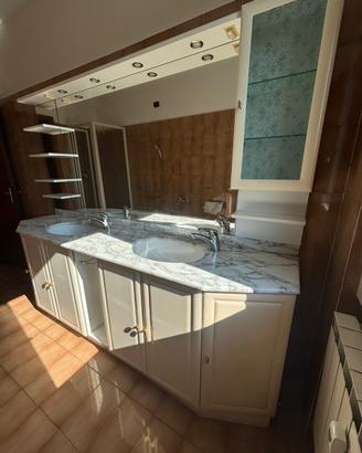 Mobile bagno doppio lavabo in marmo