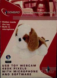 Webcam peluche USB con microfono e software
