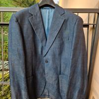 Giacca Lino-Cotone Blu