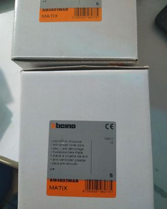 Placca + Supporto Bticino Matix Antirimozione