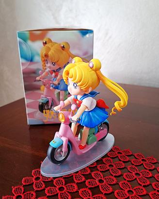 action figure sailor moon in moto modellino 12 cm