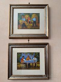 Quadri Mastrovito. (coppia) con cornice