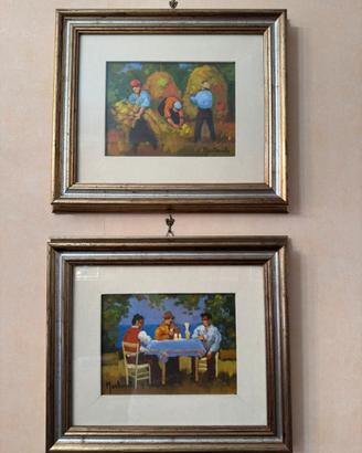 Quadri Mastrovito. (coppia) con cornice