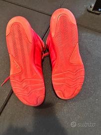 Adidas alte rosse usate tre volte