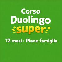 Corso Inglese Duolingo Super piano famiglia