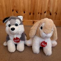 Peluche Trudi di Lupo e Coniglietto
