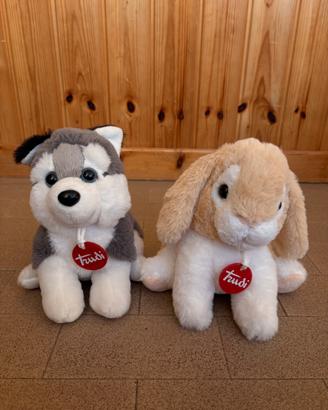 Peluche Trudi di Lupo e Coniglietto