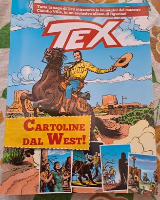 Album Tex con 200 figurine da incollare
