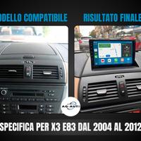 Bmw x3 e83  KIT COMPLETO Autoradio Android Stereo