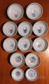 Coppette in porcellana vintage anni 70 cinesi