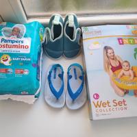 Set da spiaggia Bambino scarpine 22/23-ciambella c