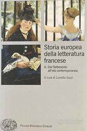 STORIA EUROPEA DELLA LETTERATURA FRANCESE