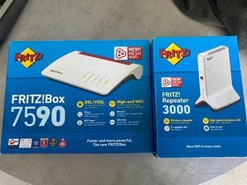 FritzBox 7590 + FritzBox repeater 3000 (mesh wifi)