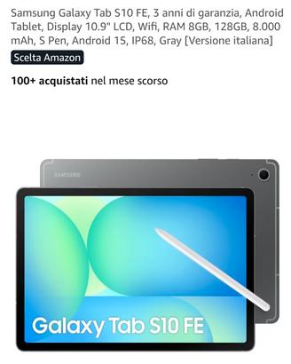 Tablet Samsung. Galaxi Tab S10 FE 
