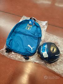 pallone e zaino nazionale italiana originali puma