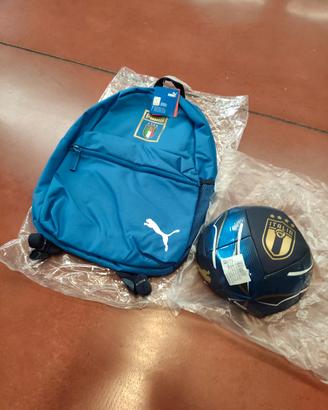 pallone e zaino nazionale italiana originali puma