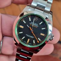 Rolex Milgauss  116400GV vetro verde Strafull!