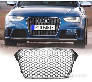 GRIGLIA PER AUDI A4 B8 11-15 CROMO NERO