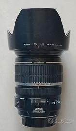 Obiettivo Canon EF-S 17-55 2.4 + paraluce