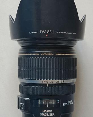 Obiettivo Canon EF-S 17-55 2.4 + paraluce