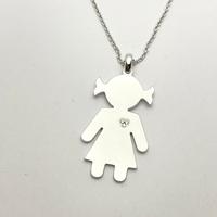 COLLANA oro 18 kt diamanti