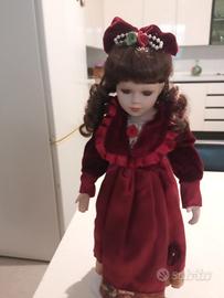 vintage bambola in ceramica 