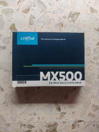 SSD Crucial MX500 500GB 2.5" – Nuovo