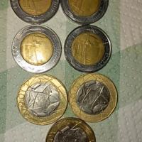 monete italiane da 500 e 1000 lire