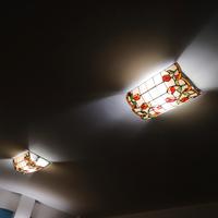 plafoniere stile tiffany dipinte a mano