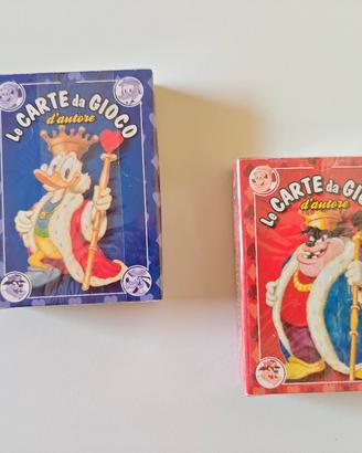 Carte da gioco Disney/Panini.Serie carte d'autore