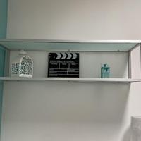 Mensole alluminio e vetro