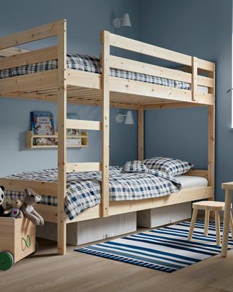 Letto a castello Mydal Ikea con materassi 