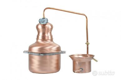 Alambicco in rame 5 litri distillatore serpentina
