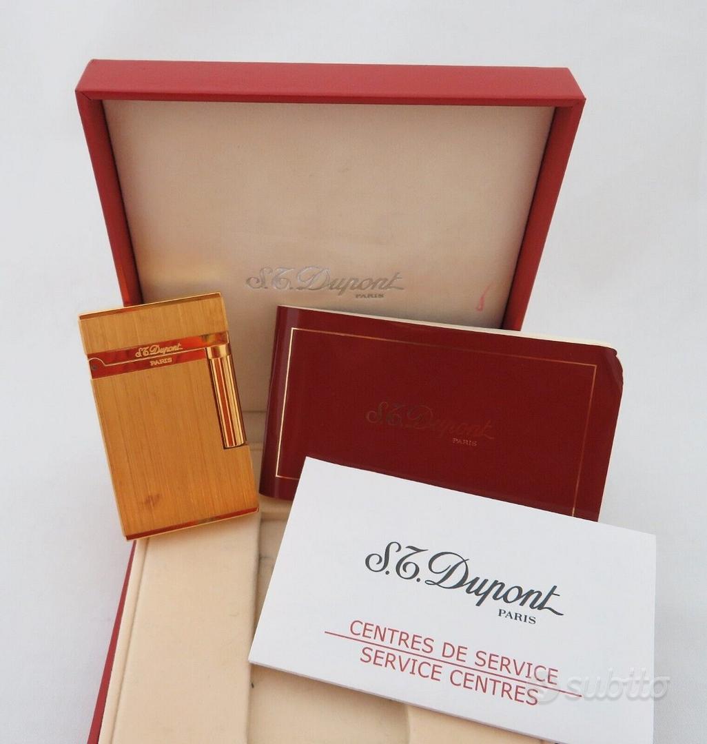 Accendino con scatola originale di Dupont Paris, set di 2 in vendita su  Pamono