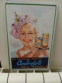 Targa in Metallo Ambrosoli MIELE